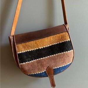 Authentic Moroccan Cross Body Leather Purse